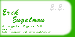 erik engelman business card